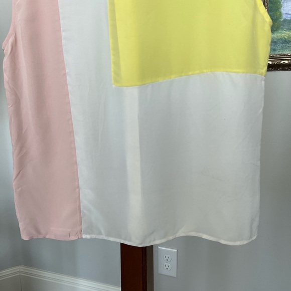 Equipment 100%Silk Diem Clean with Inset Button Down Shirt in Bright White - Picture 11 of 13